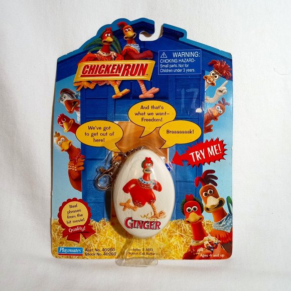 Playmates Toys Vintage Talking Chicken Run Ginger Collectible
